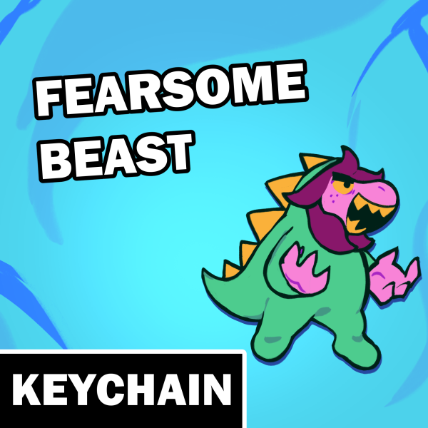 Fearsome Beast - Susiezilla Clear Acrylic Keychain