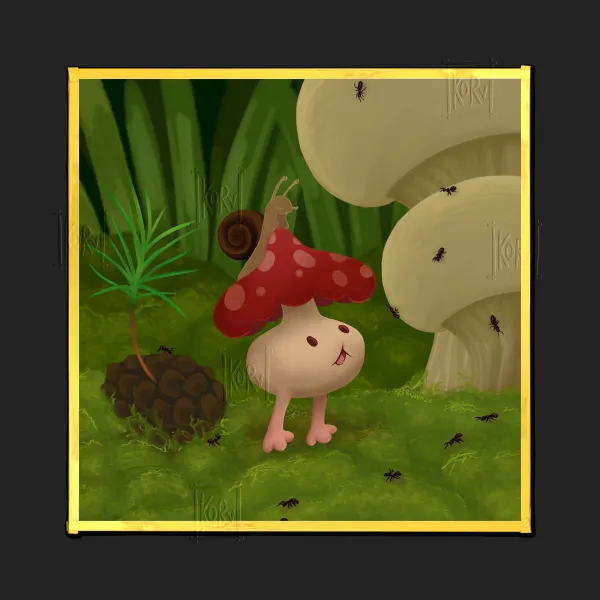 Scrumpie's forest friends ✧ print