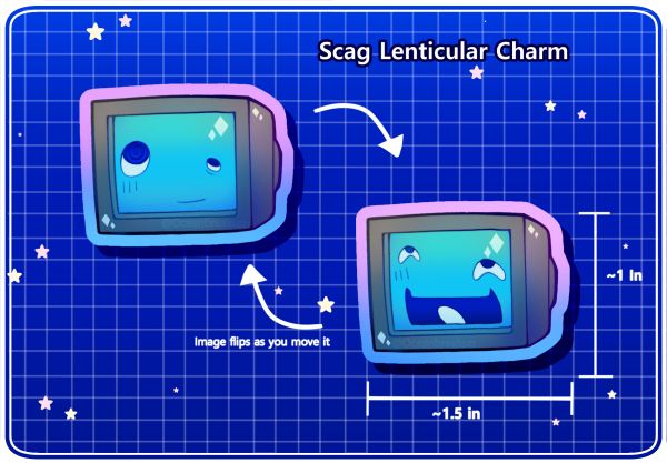 Scag Lenticular Keychain