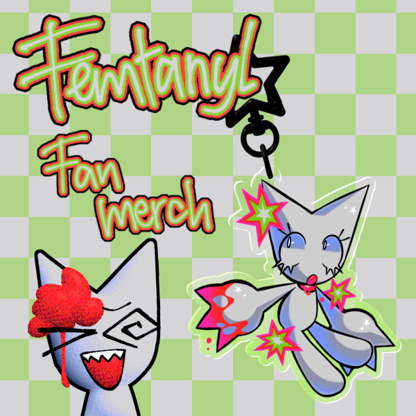 Femtanyl Token Colored Edge Acrylic Keychains