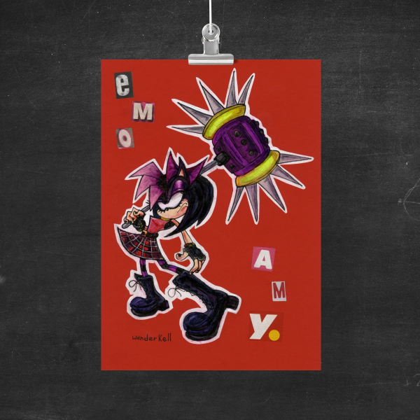 Emo Amy Rose Poster