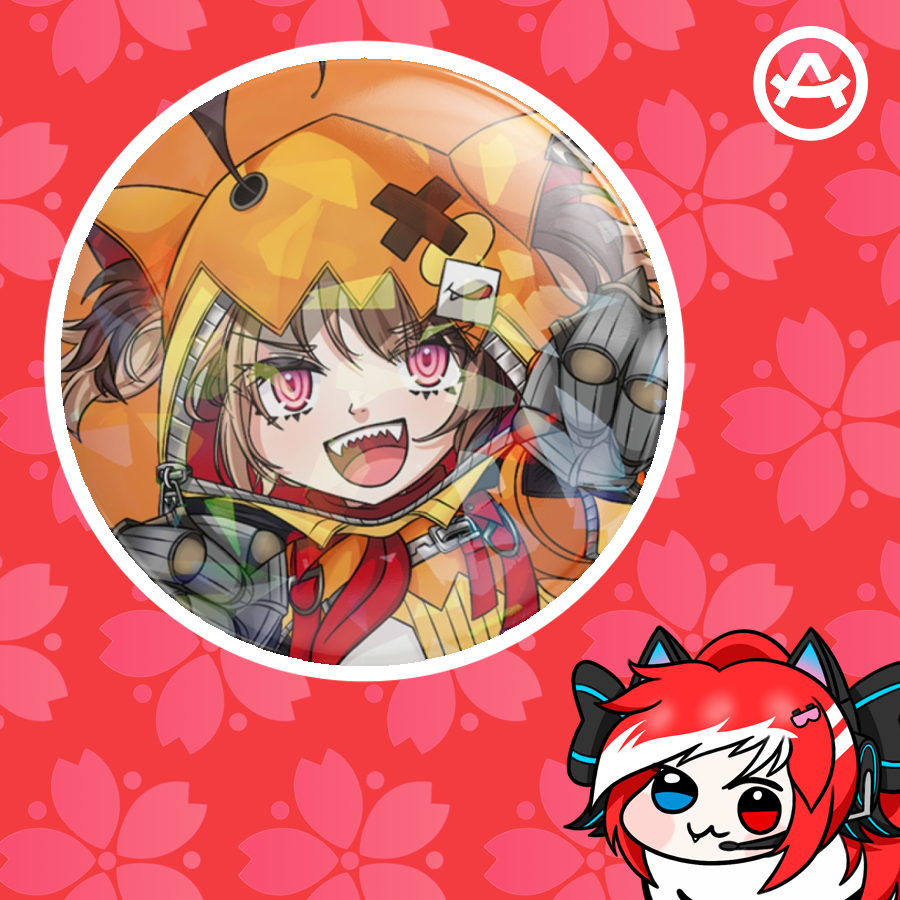 Hololive EN Chibi - Gigi Murin Chibi (Button Pin)