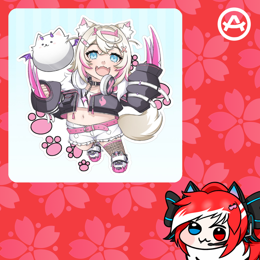 Hololive EN Chibi - Mococo Abyssgard (Sticker)