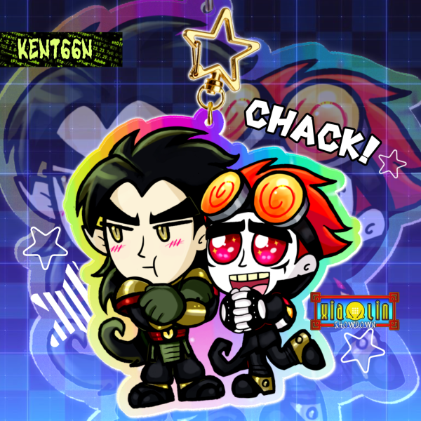 Chack chibitoon keychan arcoiris