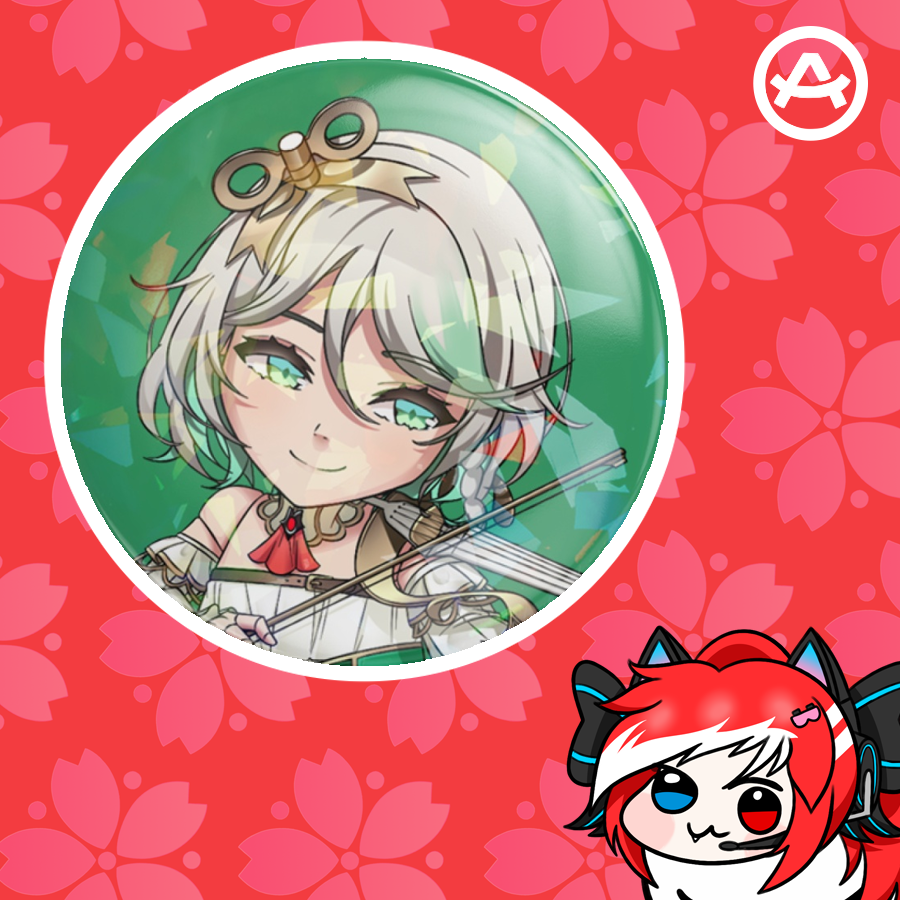 Hololive EN Chibi - Cecilia Immergreen Chibi (Button Pin)