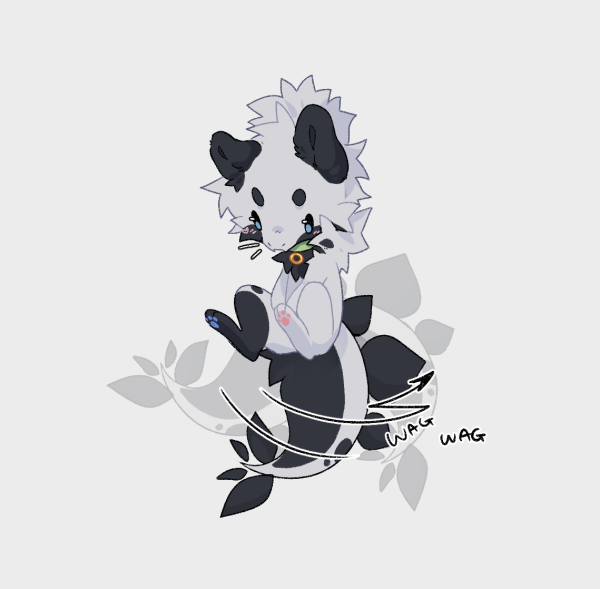 Tail-wagging Fluffy Stego | Kaychain