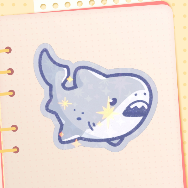 White Shark [Die Cut Sticker]