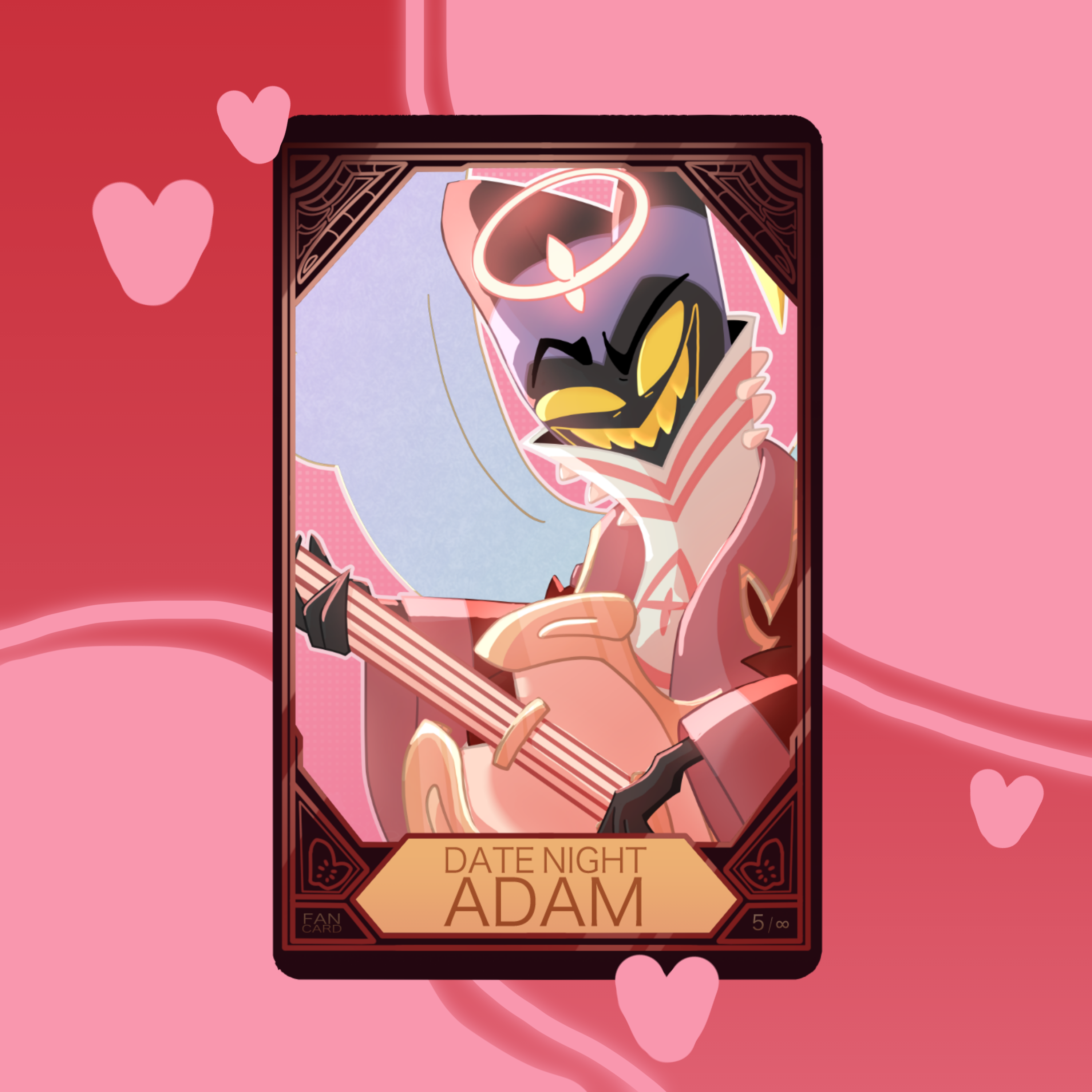 Date Night Adam | Holographic Valentines Fan Card