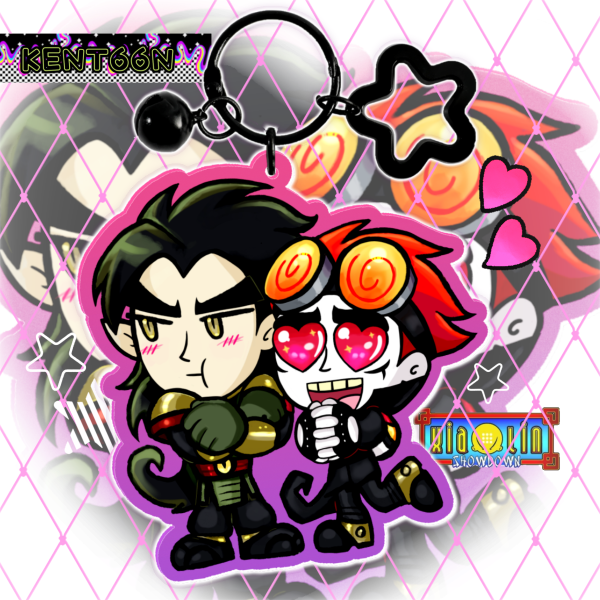 Chase Young x Jack Spicer Xiaolin showdown Chack chibitoon keychan