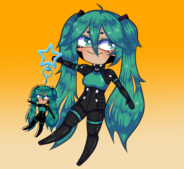 Miku-plika [SIGNALIS X HATSUNE MIKU KEYCHAIN]