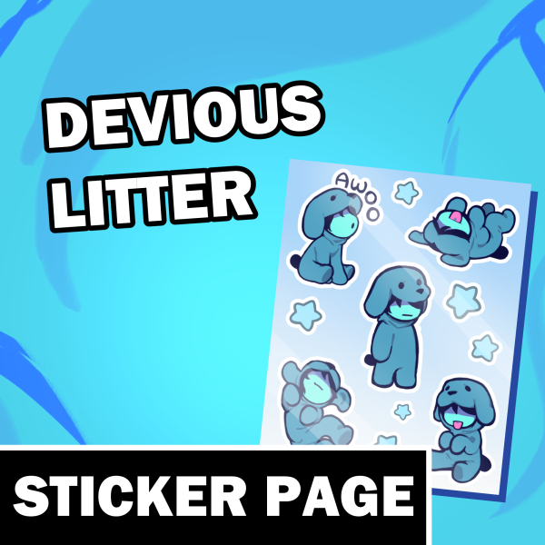 Devious Litter - Puppy Kris Sticker Sheet