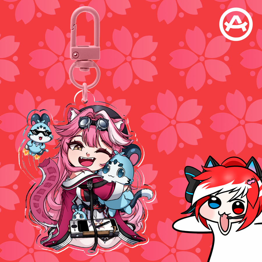 Hololive EN Chibi - Raora Panthera Chibi (Keychain)