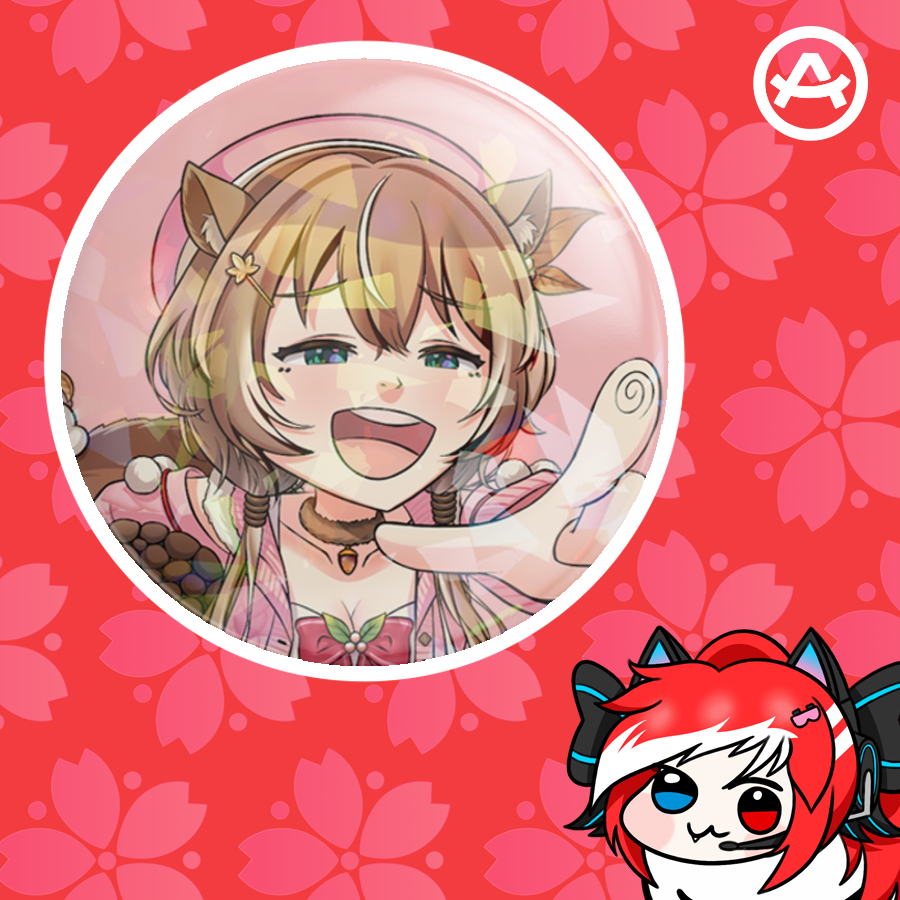 Hololive ID Chibi - Ayunda Risu (Button Pin)