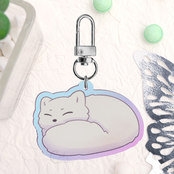 Arctic Fox - Keychain