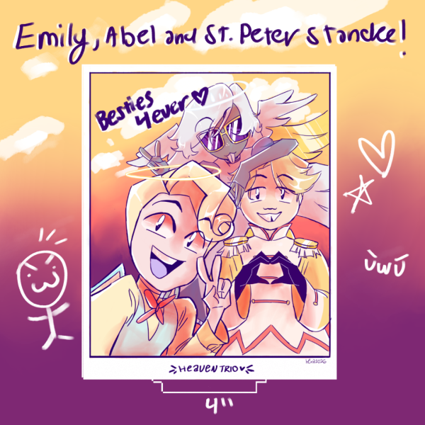 Emily, Abel and St. Peter Standee