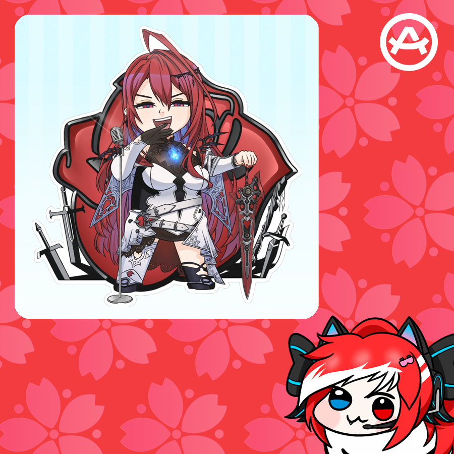 Hololive EN Chibi - Elizabeth Rose Bloodflame Chibi (Sticker)