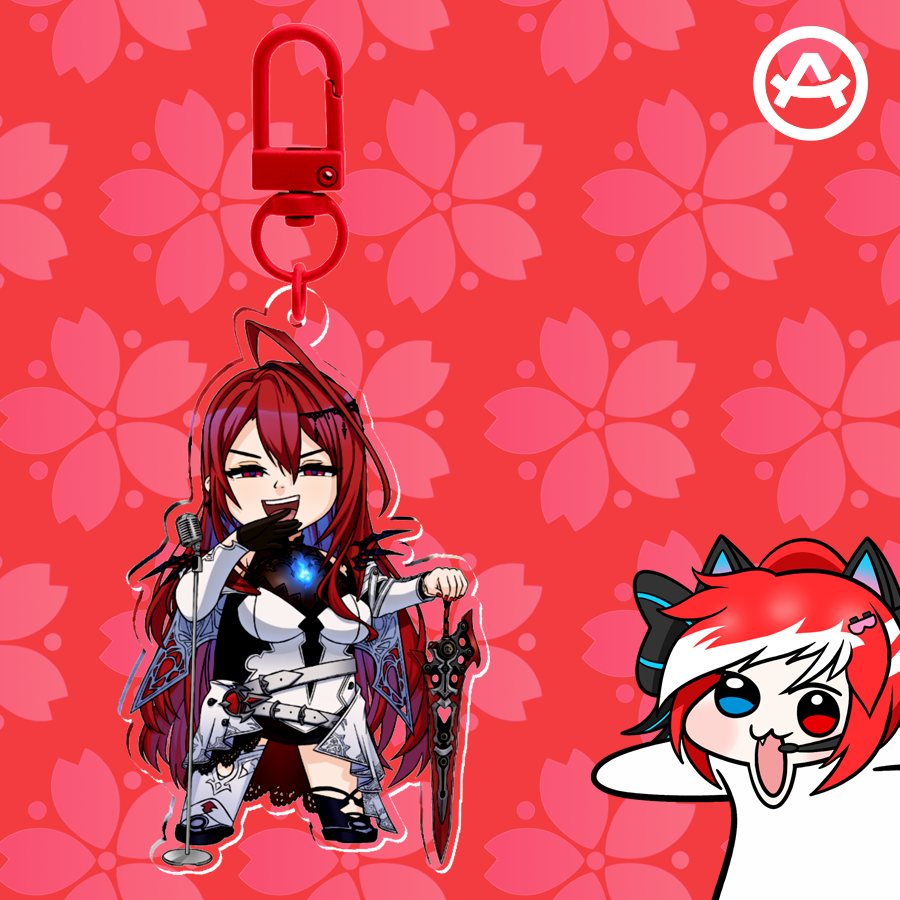 Hololive EN Chibi - Elizabeth Rose Bloodflame Chibi (Keychain)
