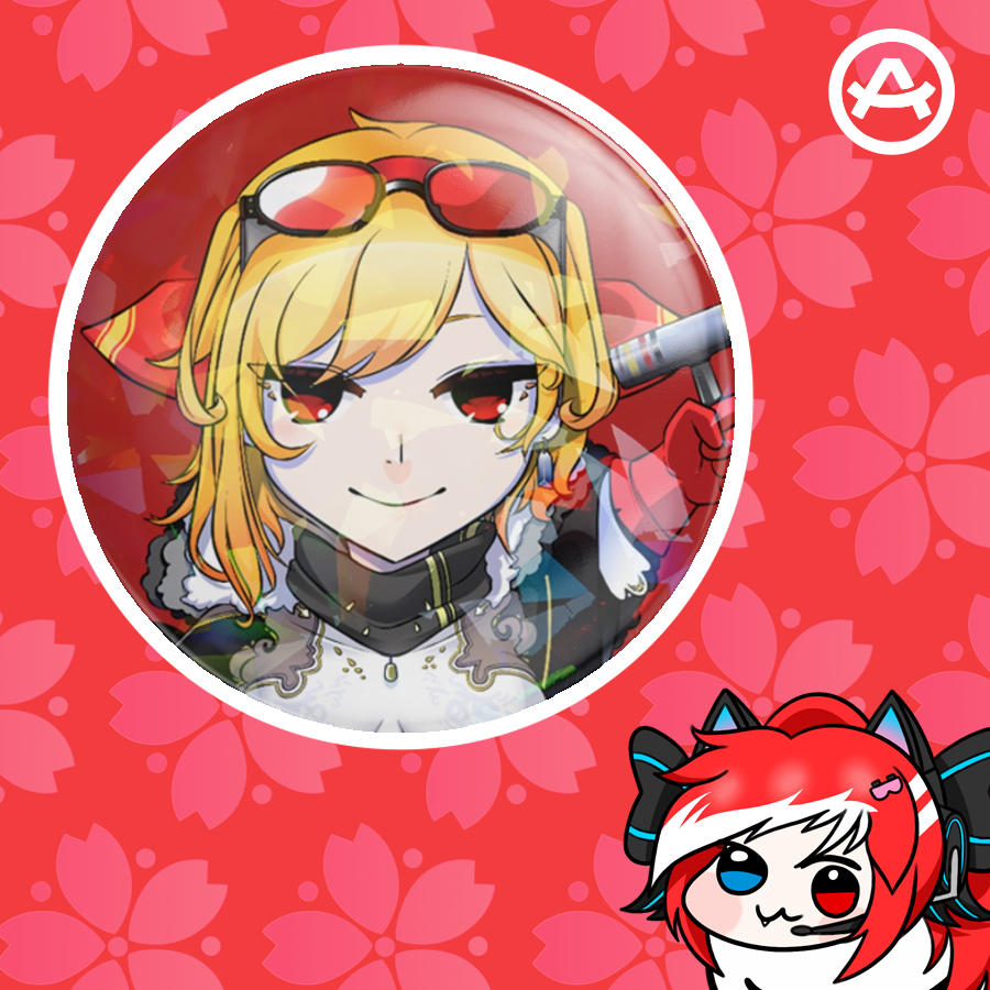 Hololive ID Chibi - Kaela Kovalskia OG (Button Pin)