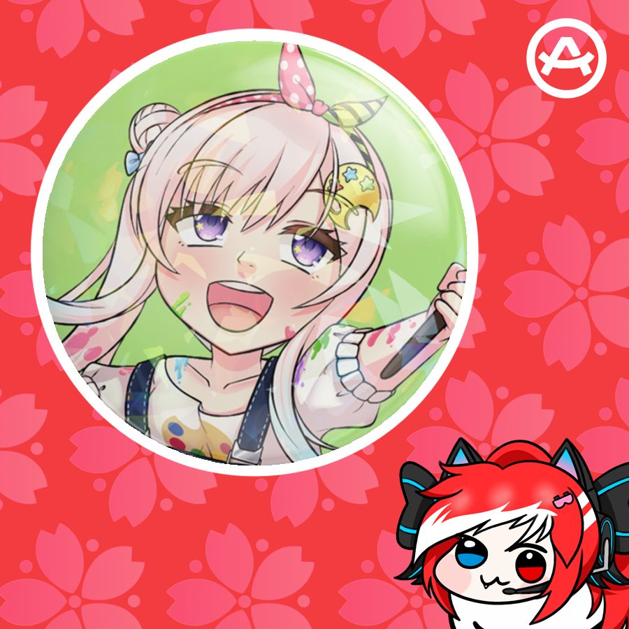 Hololive ID Chibi - Airani Iofifteen (Button Pin)