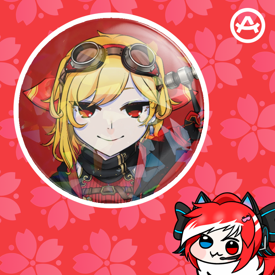 Hololive ID Chibi - Kaela Kovalskia (Button Pin)
