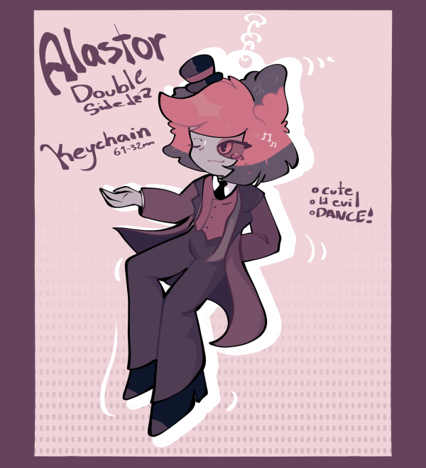 Alastor -Dance collection- Acrylic Keychain