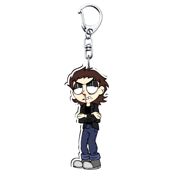 One Wheat Mark Stranger Things AU Eleven Hopper Clear Acrylic Keychains
