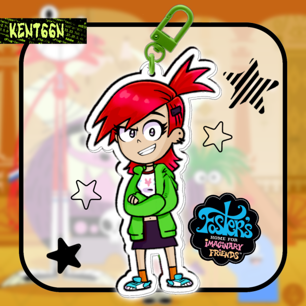 Frankie from Mansión Foster para amigos imaginarios cartoon keychan