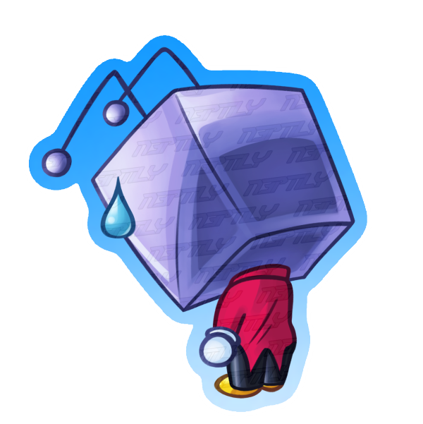Tenna Glooby Deltarune Matte Sticker