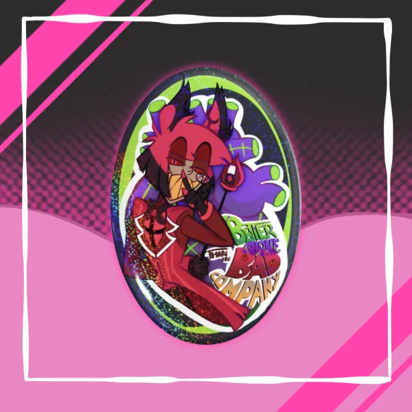 Alastor is solitude Oval Badges