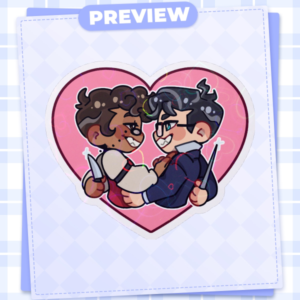 VALENTINE radiostatic sticker