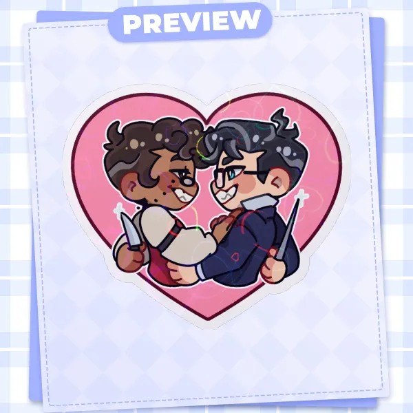 VALENTINE radiostatic sticker