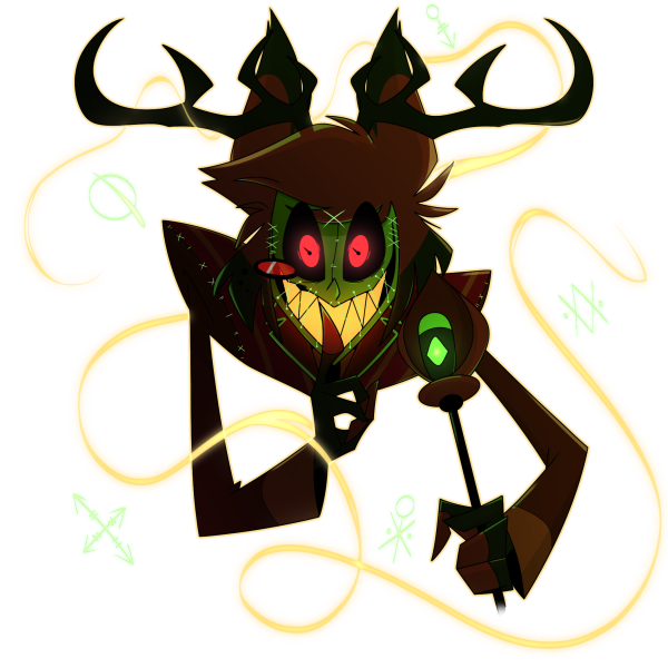 Demon Form Alastor Acrylic Keychain