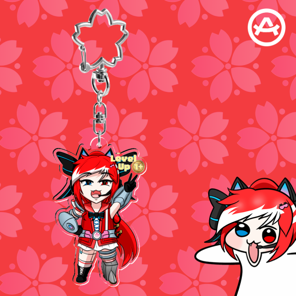 Sakura Akari - Level Up +1 (Keychain)