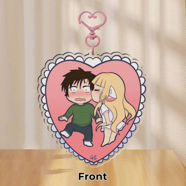 [CHOBITS] Chi kissing Hideki acrylic keychain