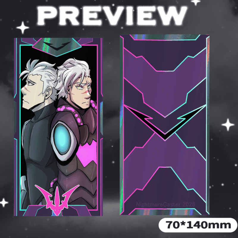 Shiro and Kuron Holographic Art Card