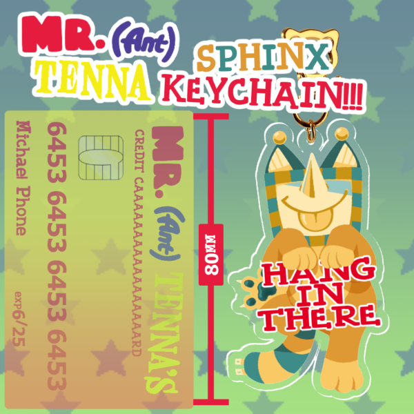 Tenna Sphinx Keychain!!! | Deltarune