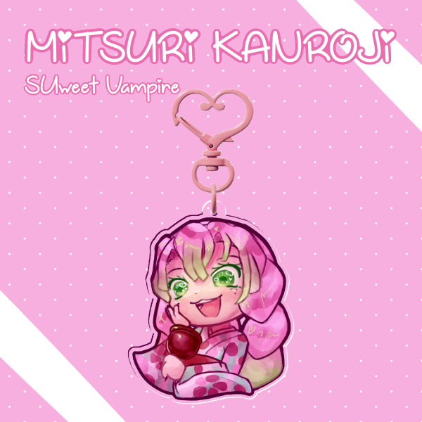 Mitsuri Kanroji Clear Acrylic Keychain