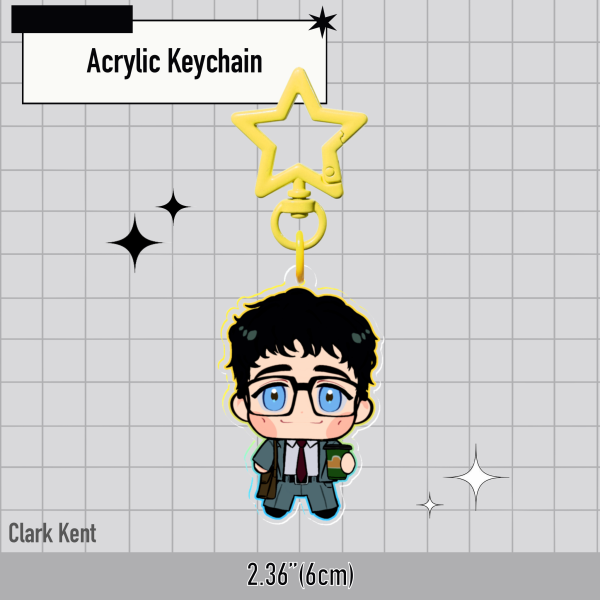 Clark Kent Acrylic Keychain