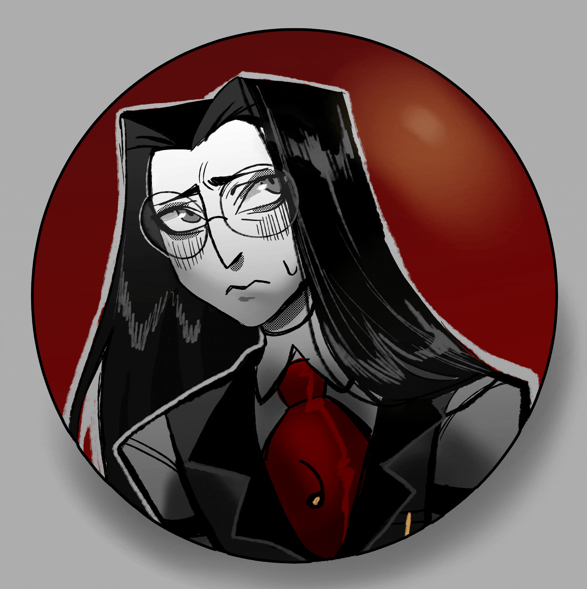 B/W Pendleton Lenticular Pin 