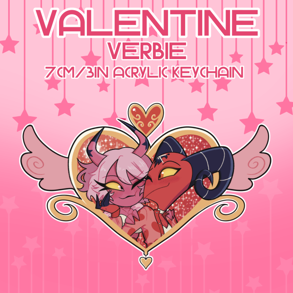 Valentine Verbie Acrylic Keychain [Helluva Boss]