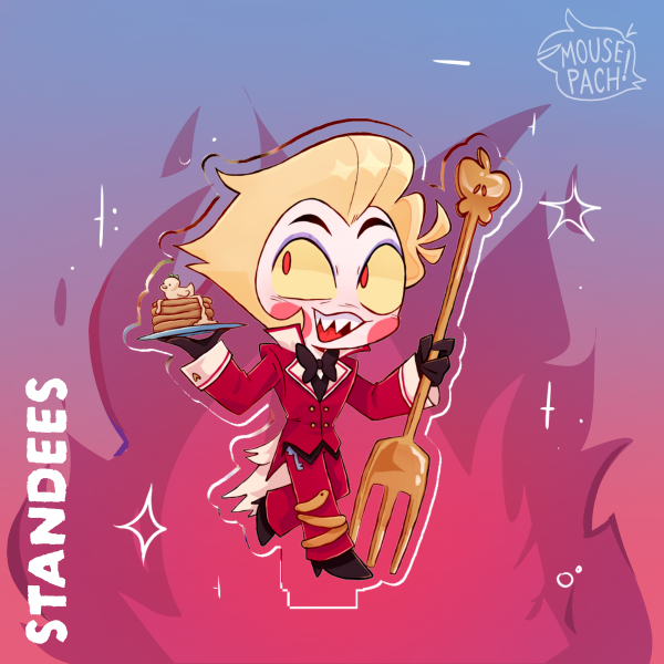 Lucifer Butler || Clear Acrylic Standees