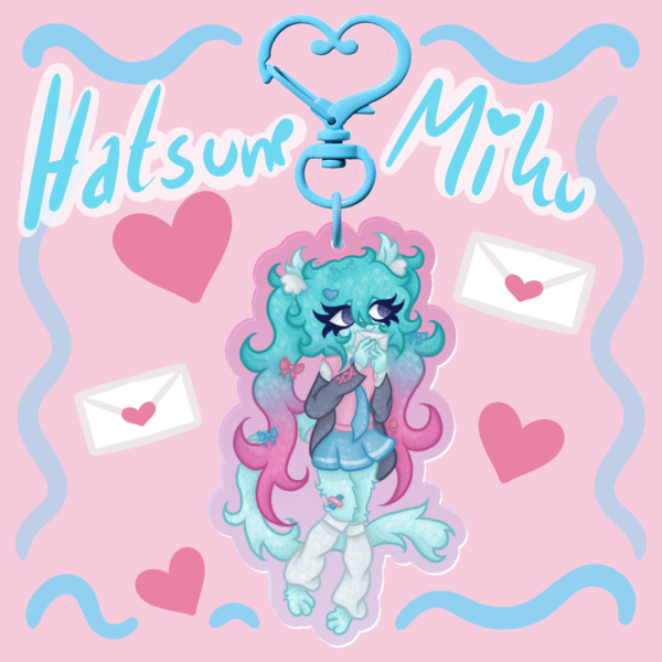 🩵Miku Valentines Keychain🩵