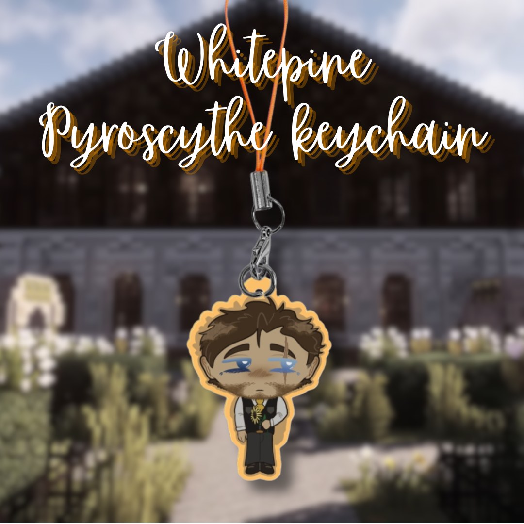 Whitepine Pyroscythe keychain