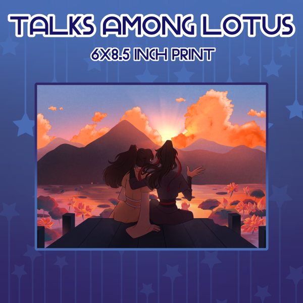 Talks Among Lotus Print [MDZS]