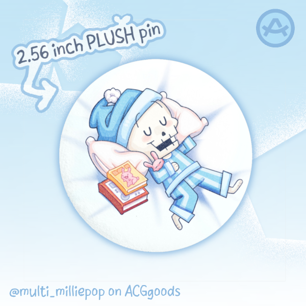 Sleepy Papyrus || Plush Badge