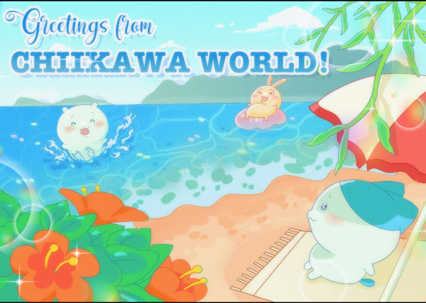Chiikawa beach print/poster