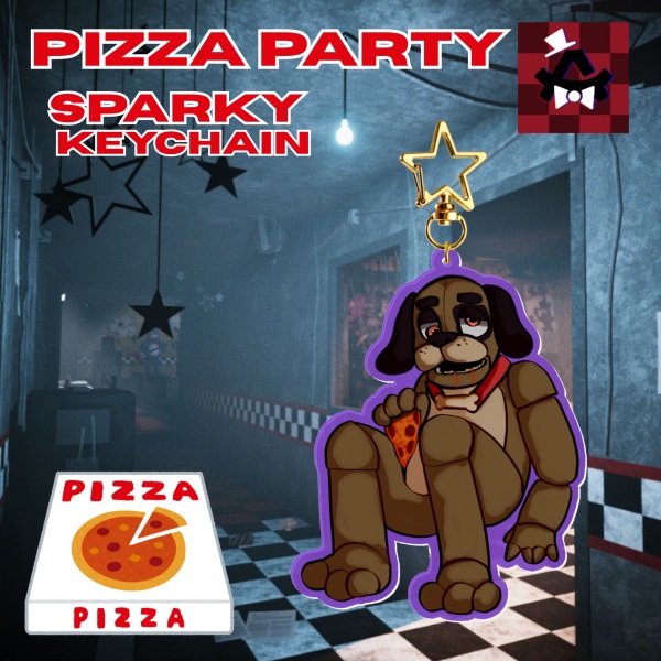 [PIZZA PARTY] sparky (keychain)