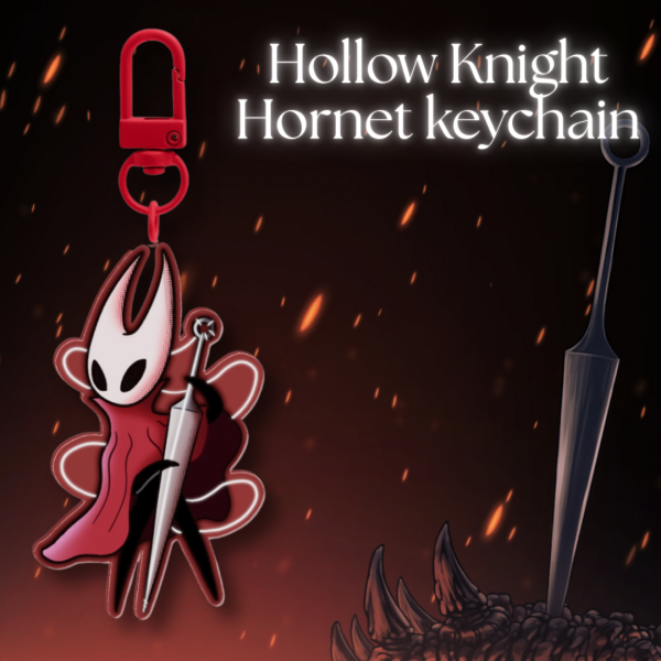 Hollow Knight Silksong Hornet keychain