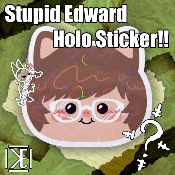 Cat Eddie Sticker