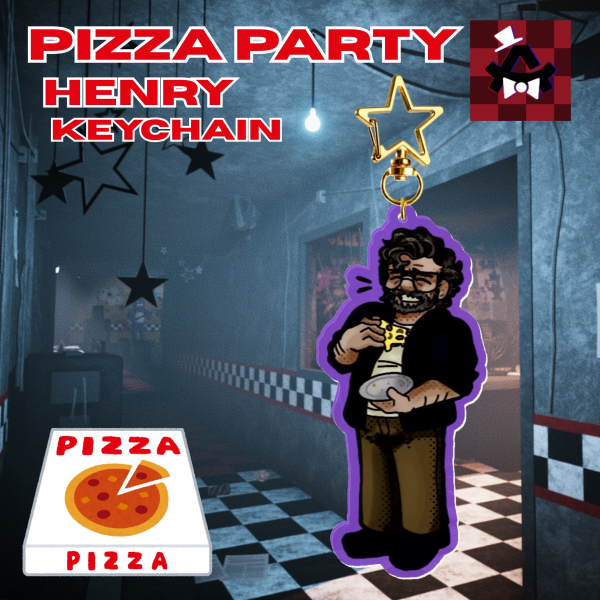 [PIZZA PARTY] Henry Emily (keychain)